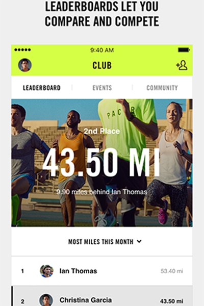 NIKE تطلق تطبيق نادي Nike plus Run الجديد